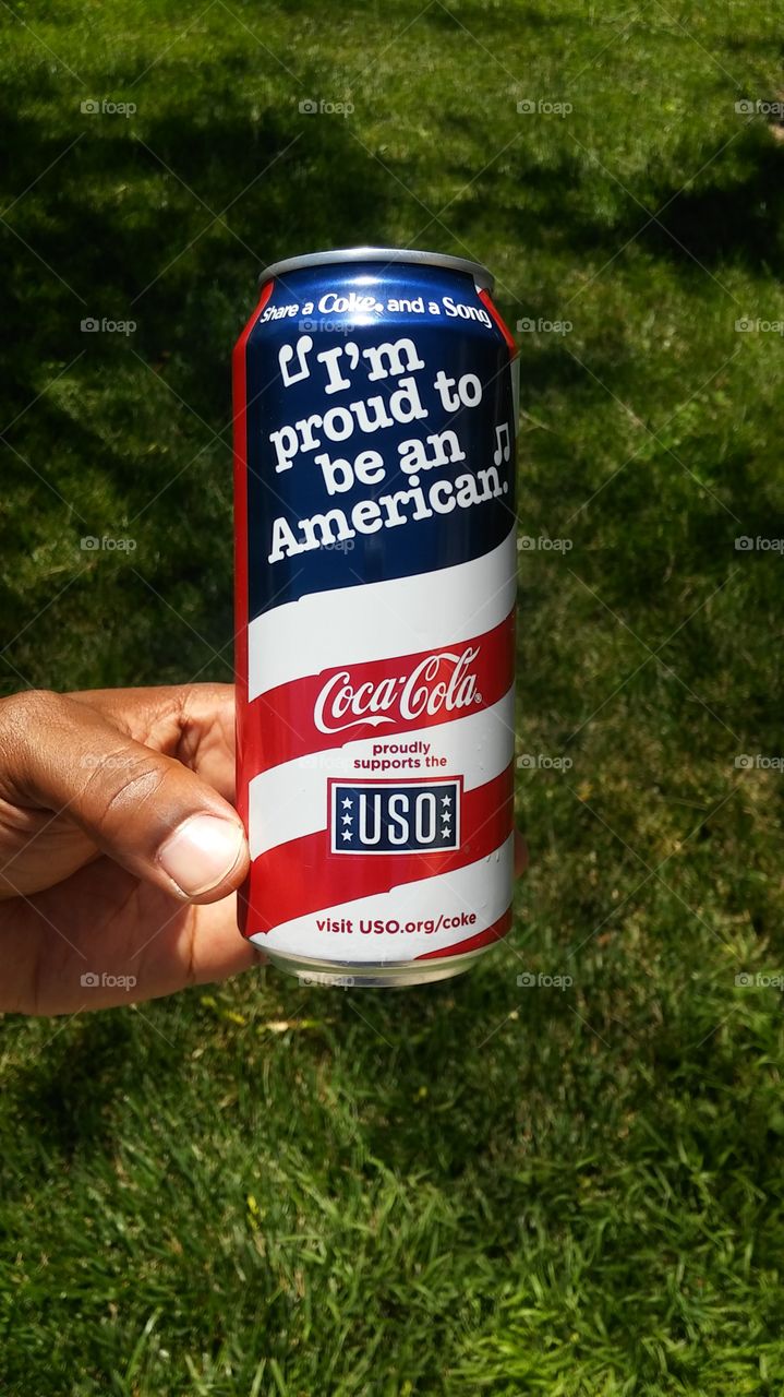 American flag Coca-Cola