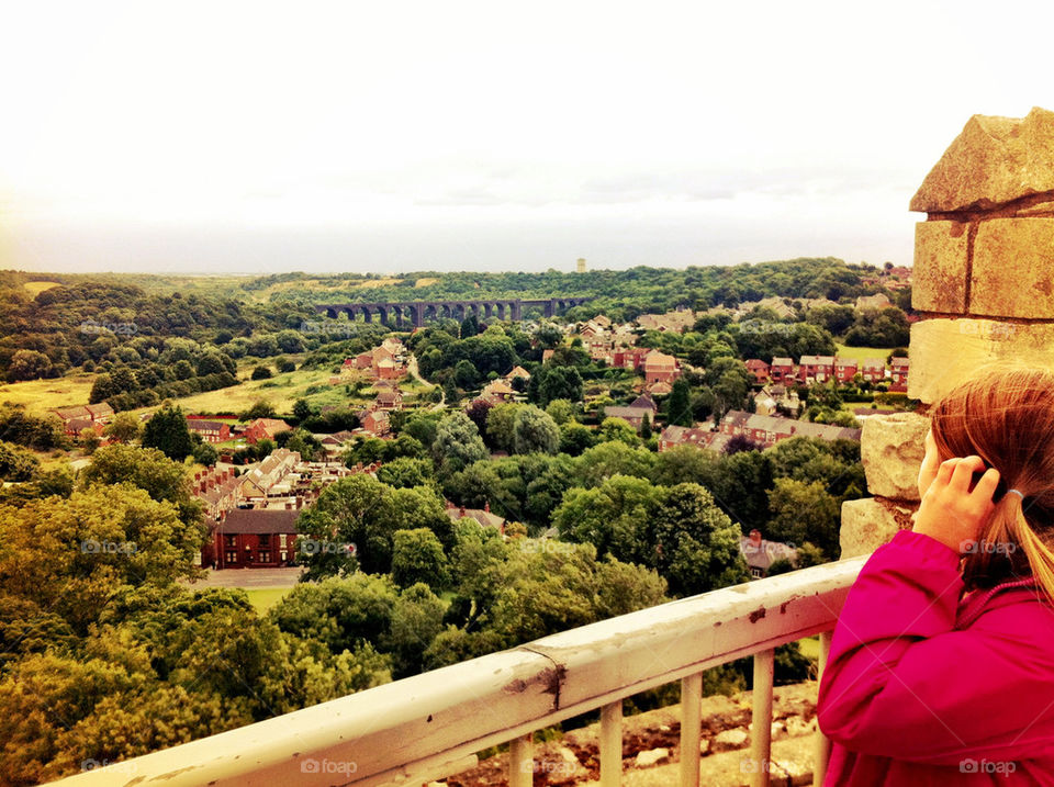 View from top of castle