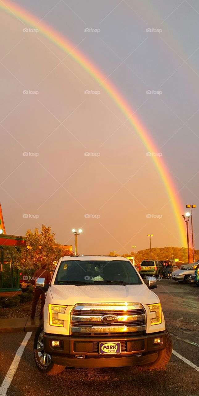 Beautiful Rainbow. This evening at Cuyahoga falls OH