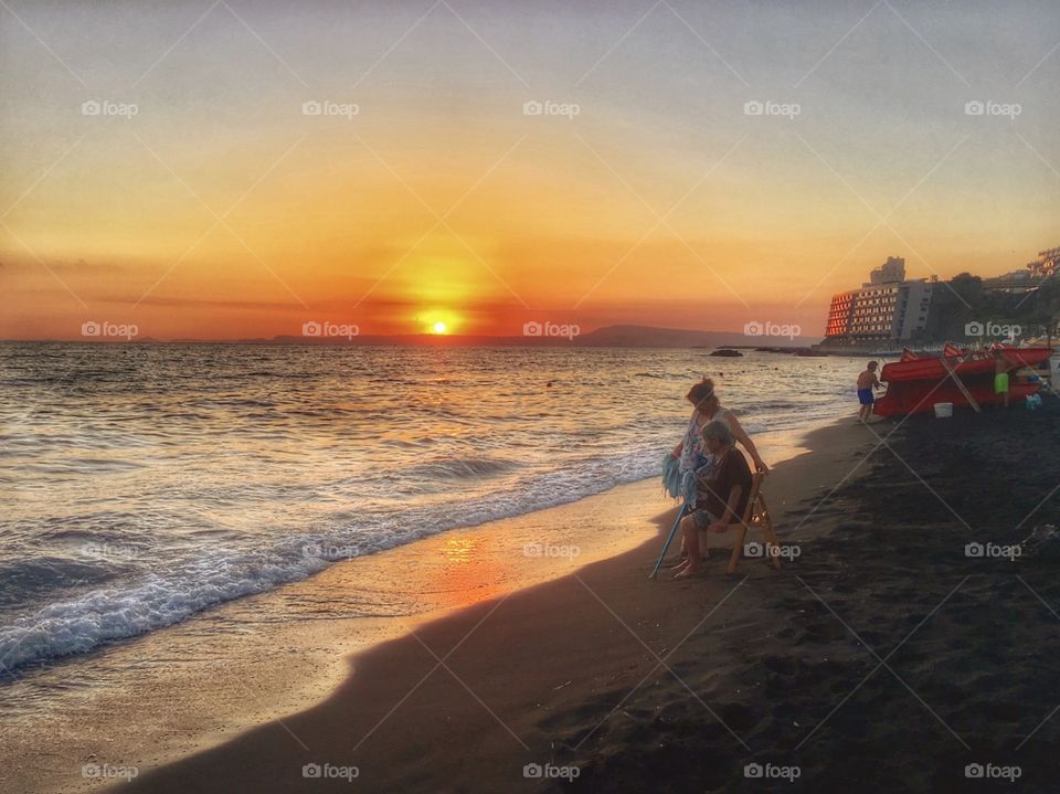 Sunset in Torre del Greco