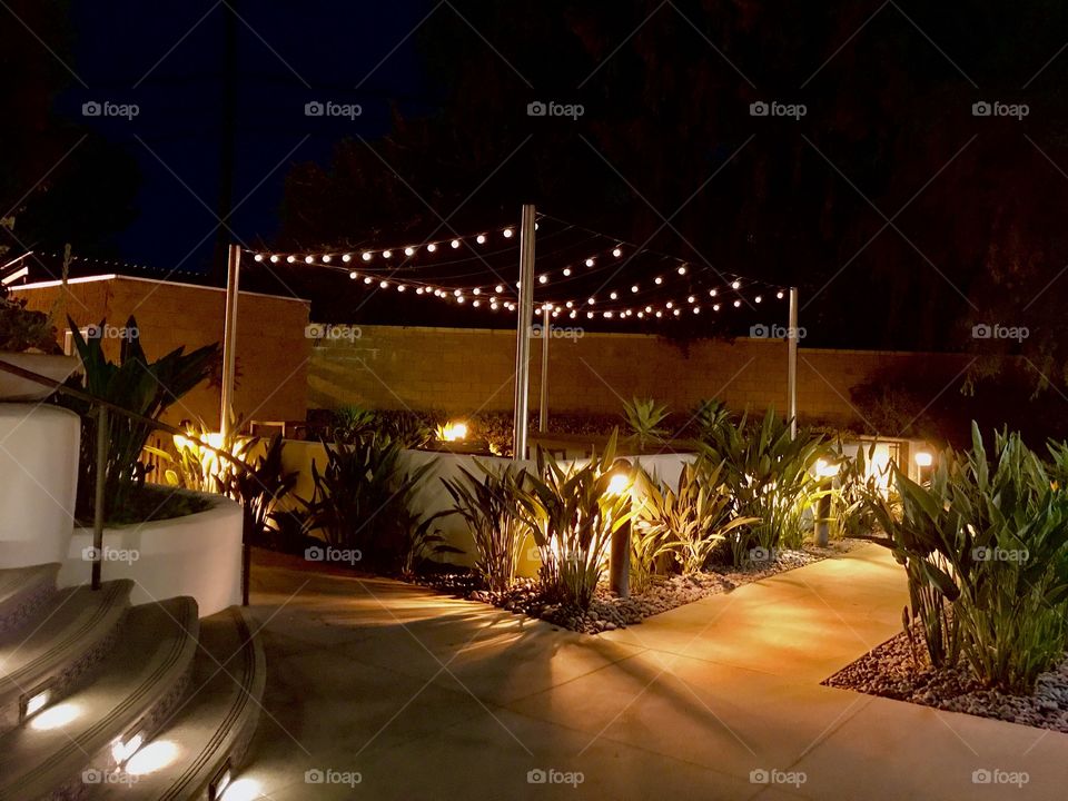 Romantic outdoor lighting