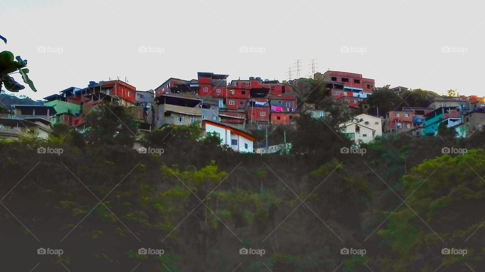 Favela in Rio de Janeiro Brazi