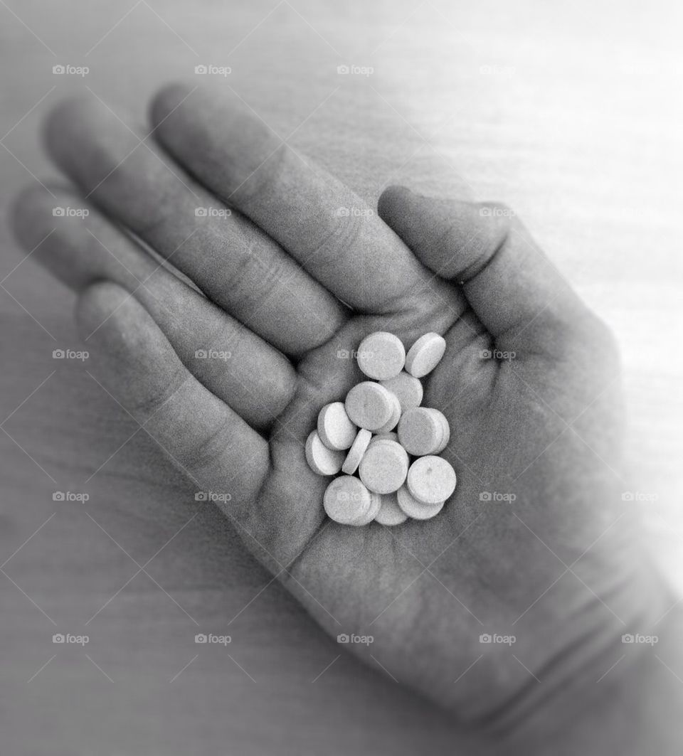 pills medicine hand holding pills pills in hand by Petalskull