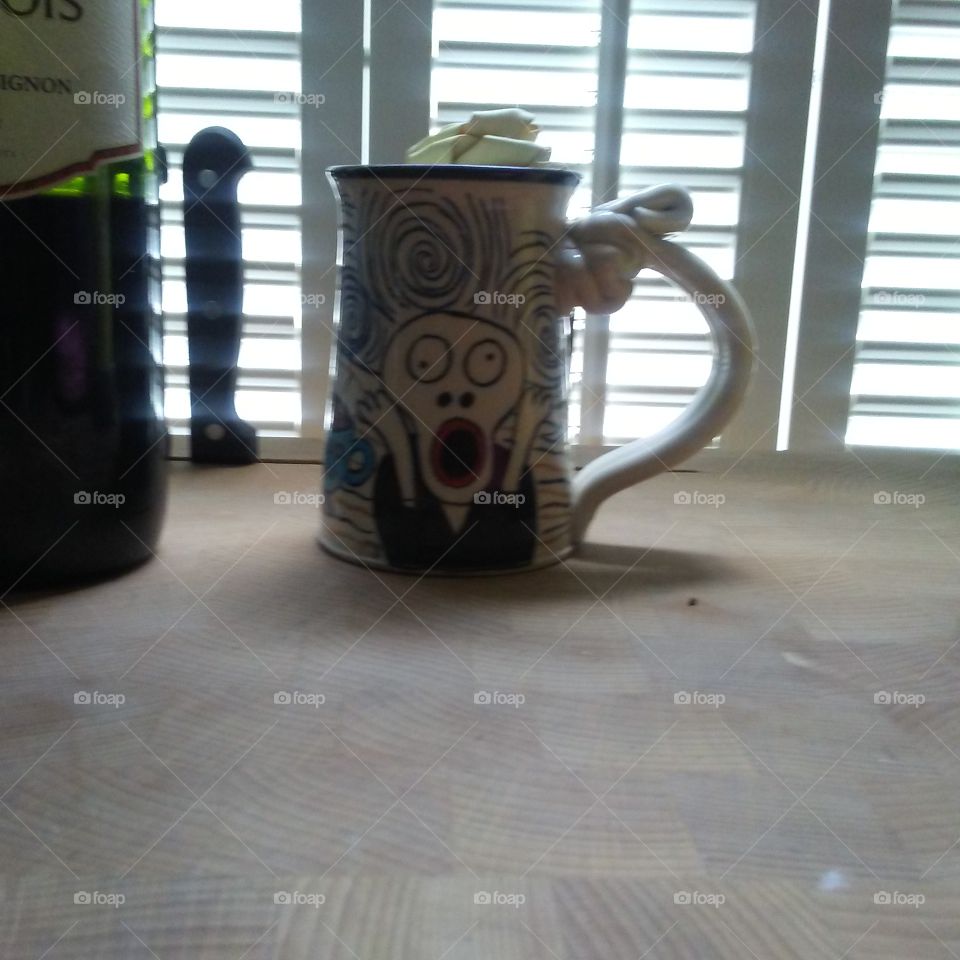 screaming nightmare coffee cup