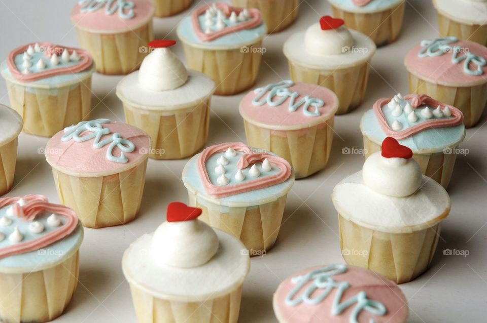 Close-up of cupcakes