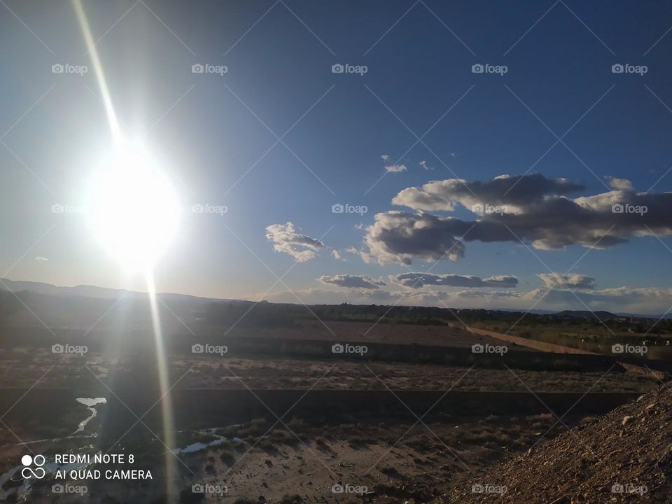 sunset with nice sky