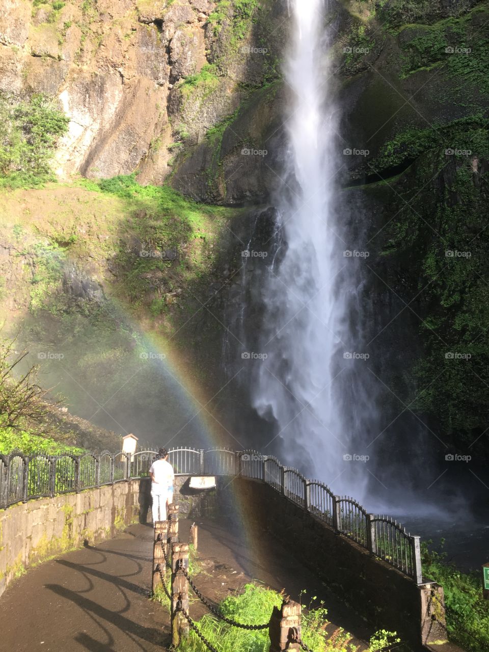 Rainbow waterfall 