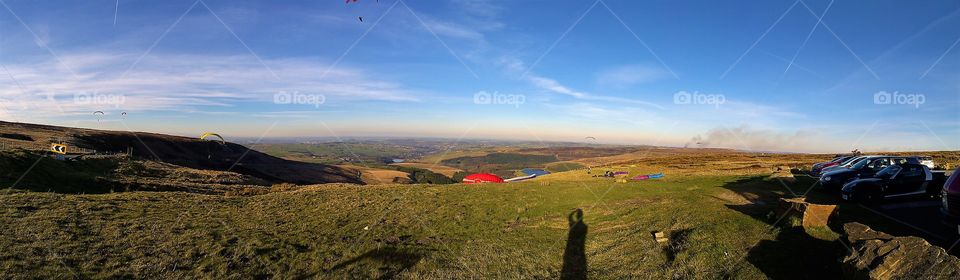Paragliding on Holme Moss