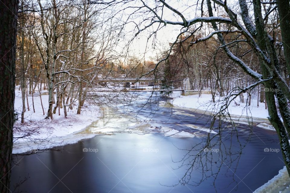 Frozen river Jagala 