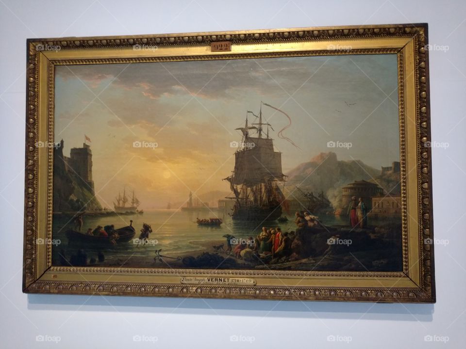 tableau d'un port