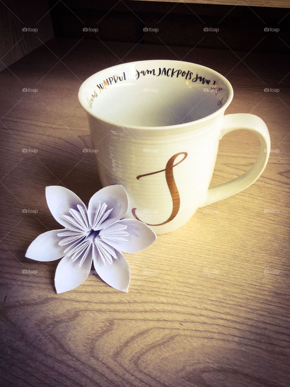 Spring Flower and Mug Vignette
