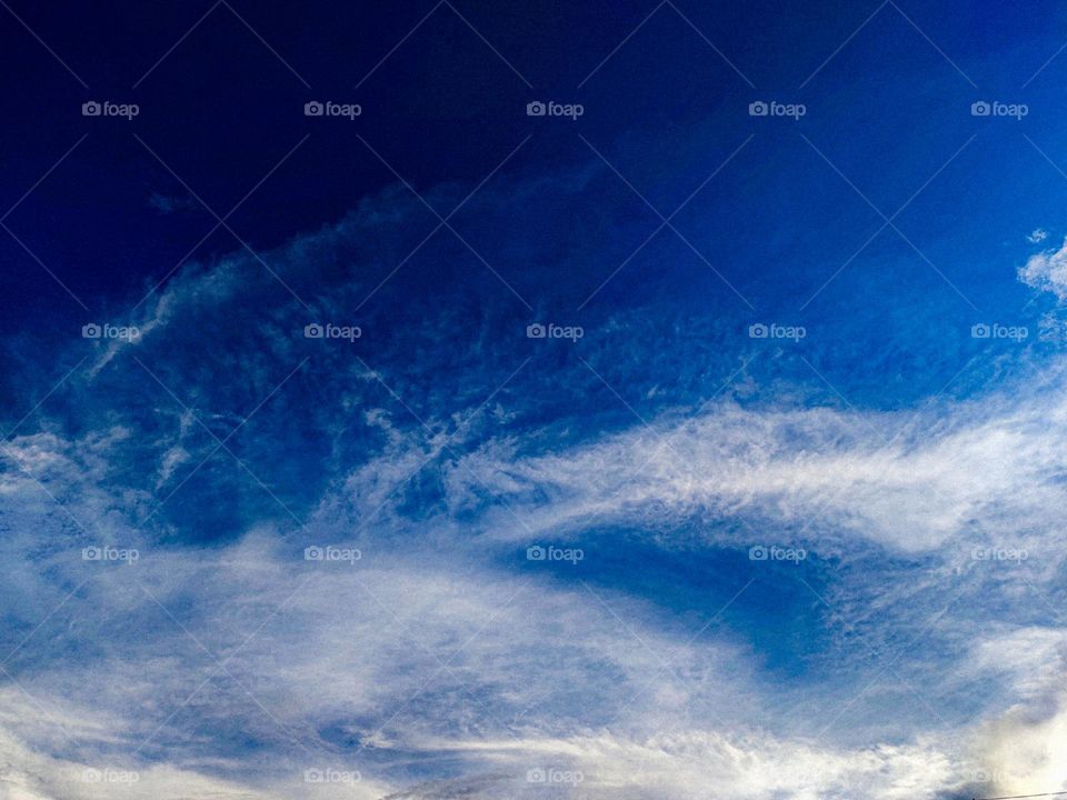 I want to show white clouds and blue sky in this photo.  The sky looks very beautiful with clouds and blue sky.