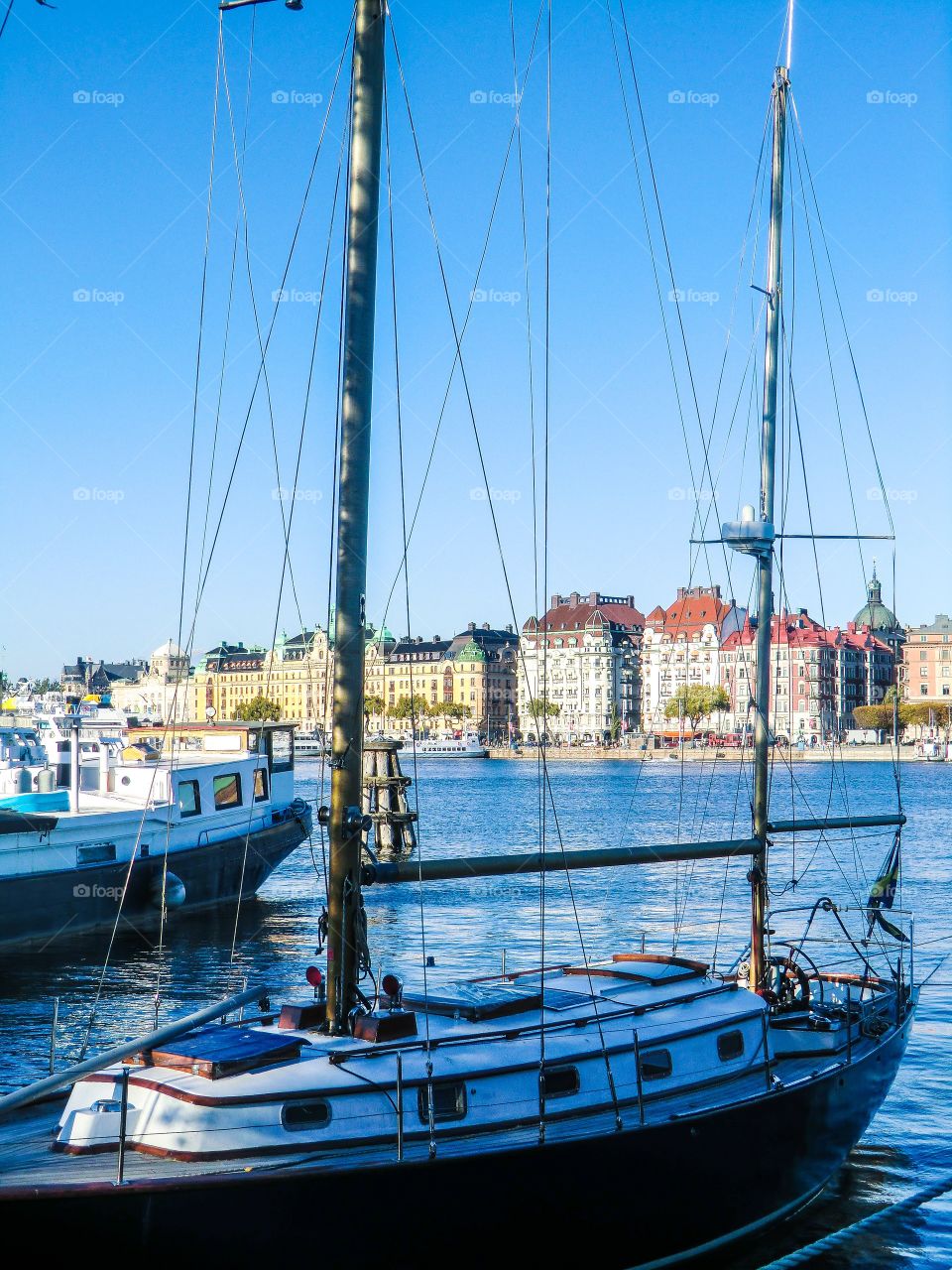 Sailing boat in Stockholm. Sailing boat in Stockholm 