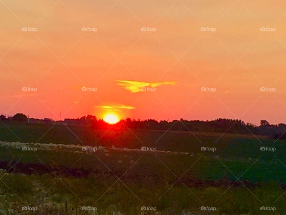 Prairie sunset 