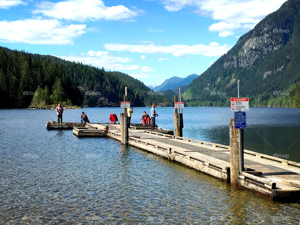 Fishing at the lake