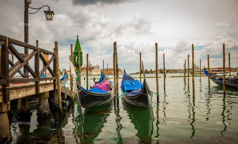 Gondolas in Venice