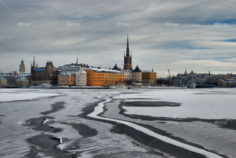 snow winter sweden stockholm by serbachs