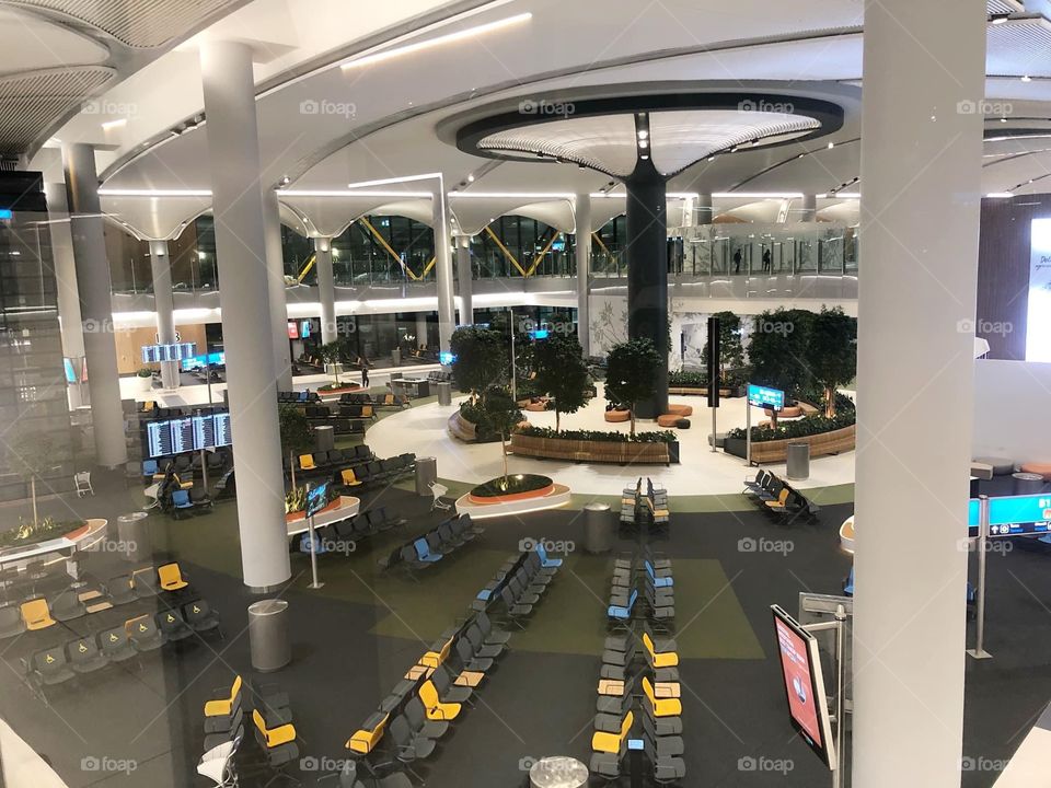 A corner of Istanbul airport 2019 at 4 A.M