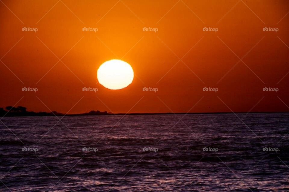 Sunset, California, Big Sur, Ocean, warm