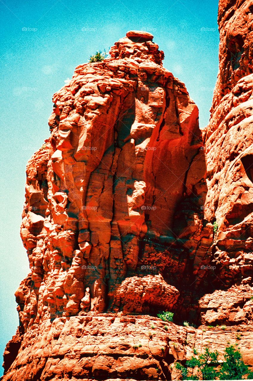 Natural red rock formation in Sedona, AZ