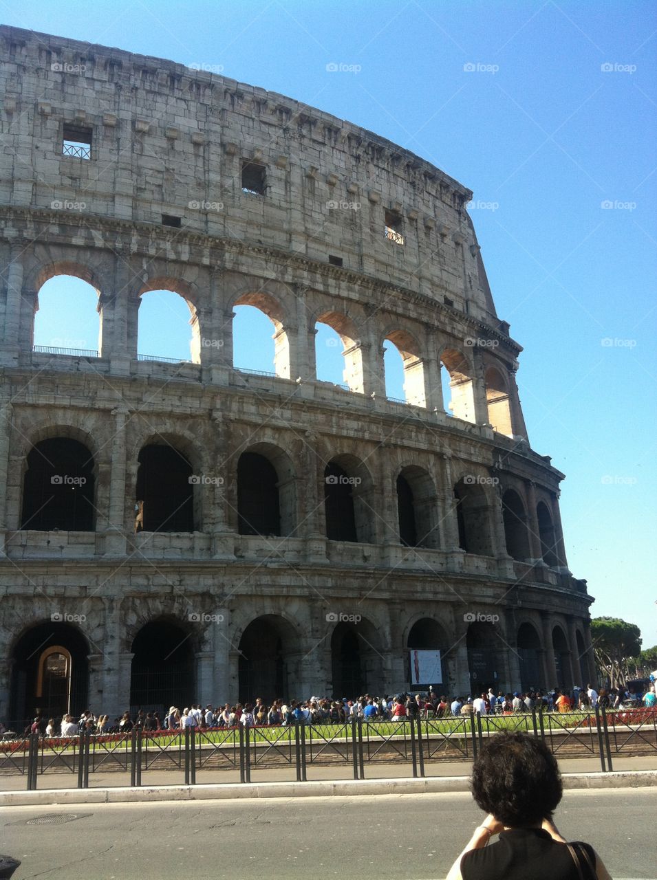 Coliseum . Vacation in Italy