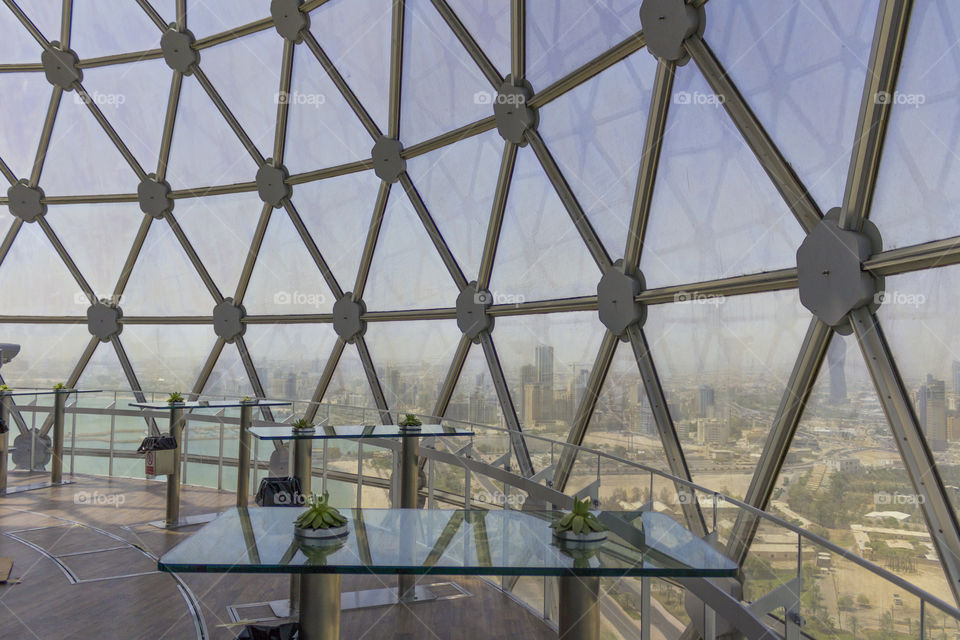 view through triangles