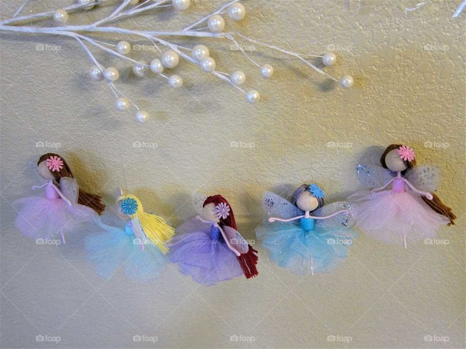 Handmade ballerina fairy dolls