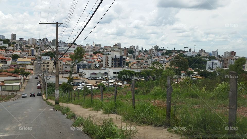 View of road in city