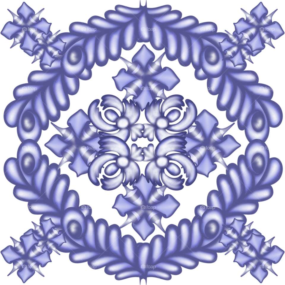 pattern abstract blue ornament