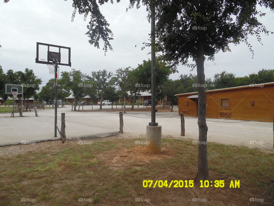 country basketball 🏀. This is a picture of the basketball 🏀 courts at the wildcatter ranch hotel 🏩 located east of Graham Texas
