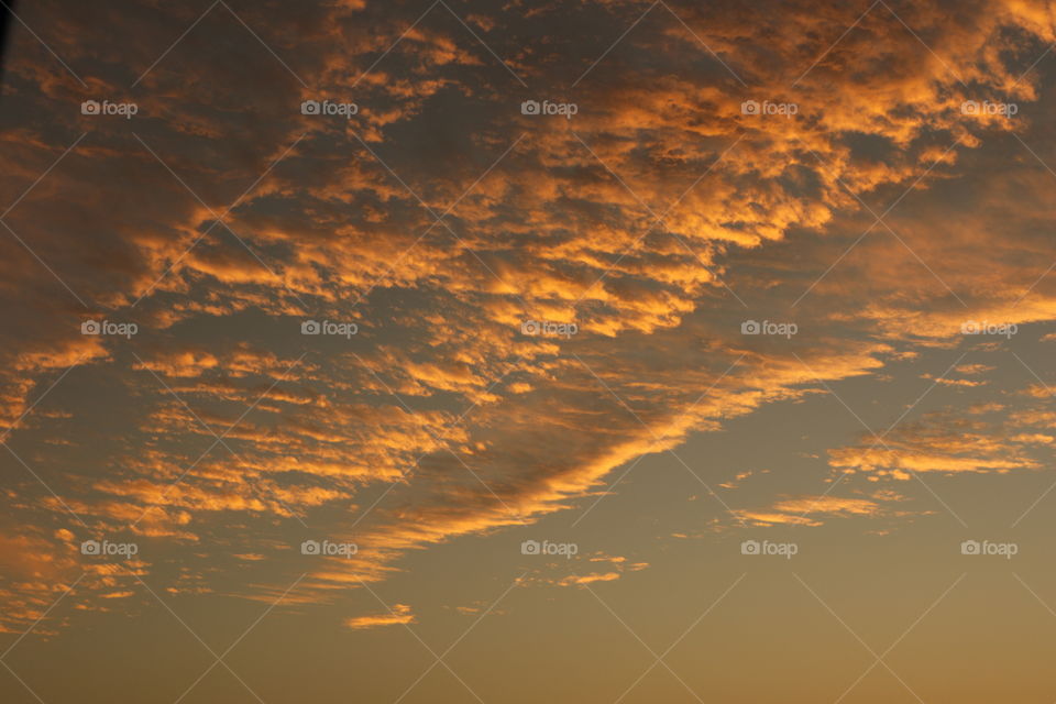 clouds with golden rays