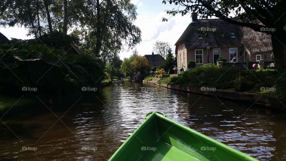boat day in summer Holland