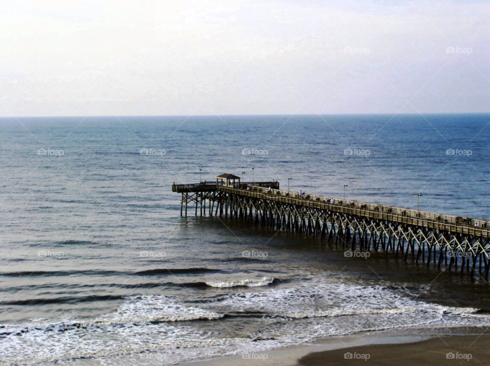 ocean pier myrtle beach by refocusphoto