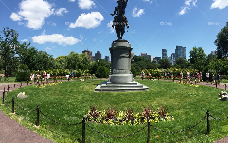 Boston Public Garden. George Washington statue