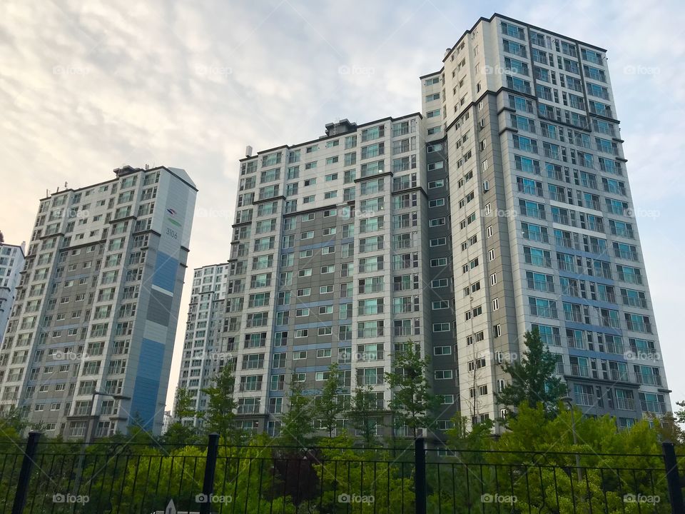Apartment Buildings in Gwanggio, South Korea
