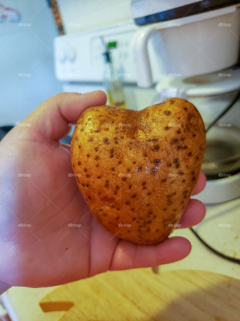 cutting potatoes and found this