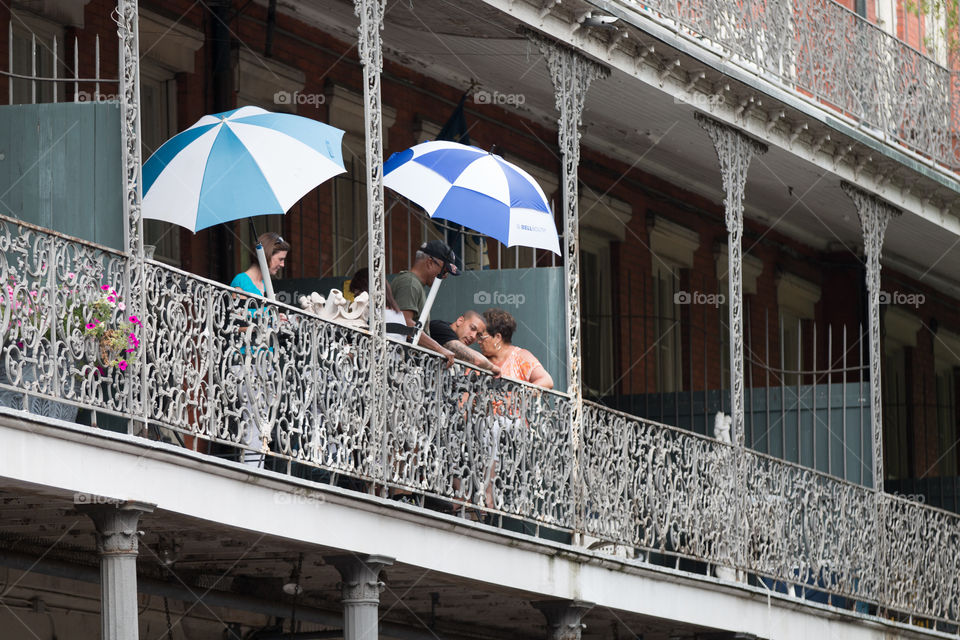 People on the roof