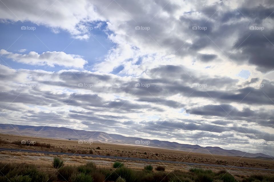 Beautiful desert clouds