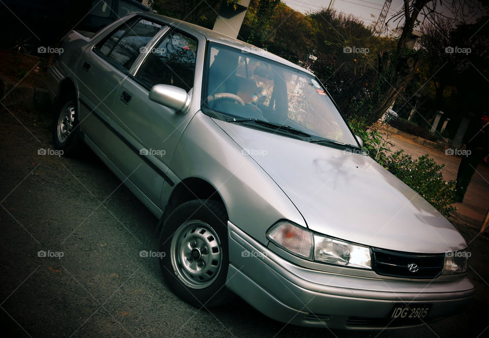 1993 Hyundai Excel/Pony. A shot of my 22 year old car. Still going strong after more than two decades of use.