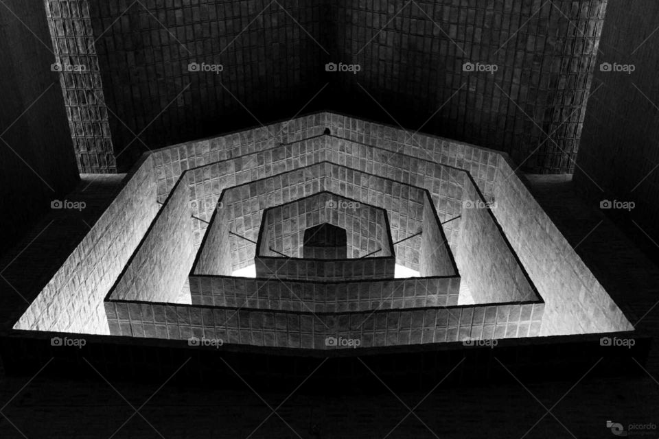 Beautiful cathedral at the main square in Durazno city,  rebuilt by Eng.  Eladio Diestes.  Durazno,  Uruguay