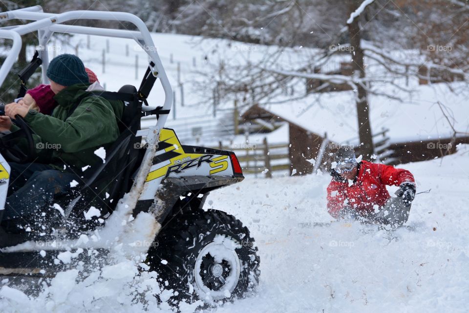 Snow in the face 