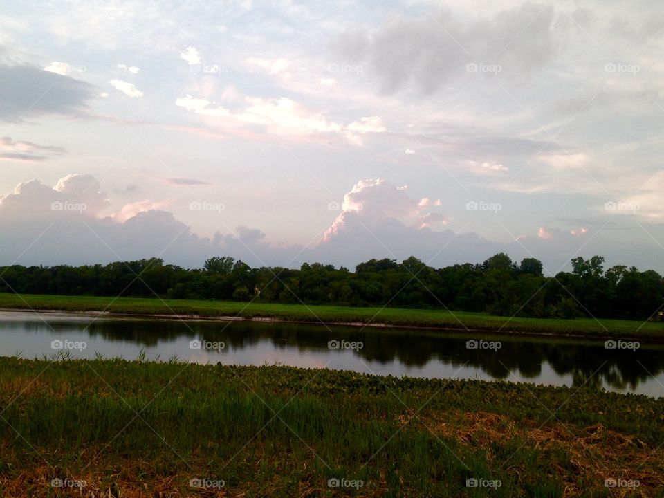 Landscape at sunset