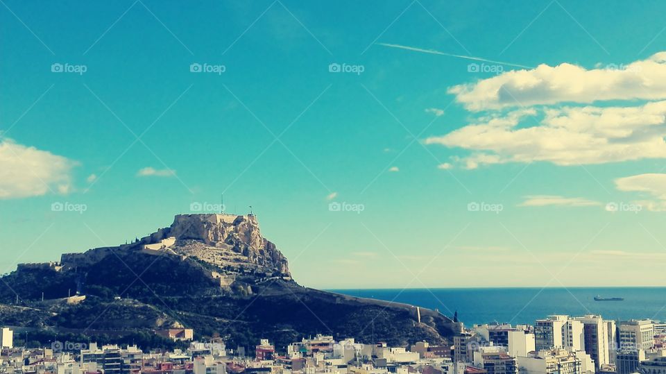 Alicante's sea skyline