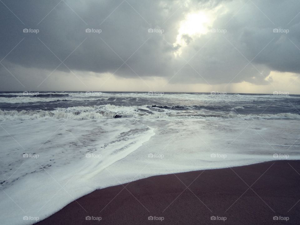 View of surf at beach