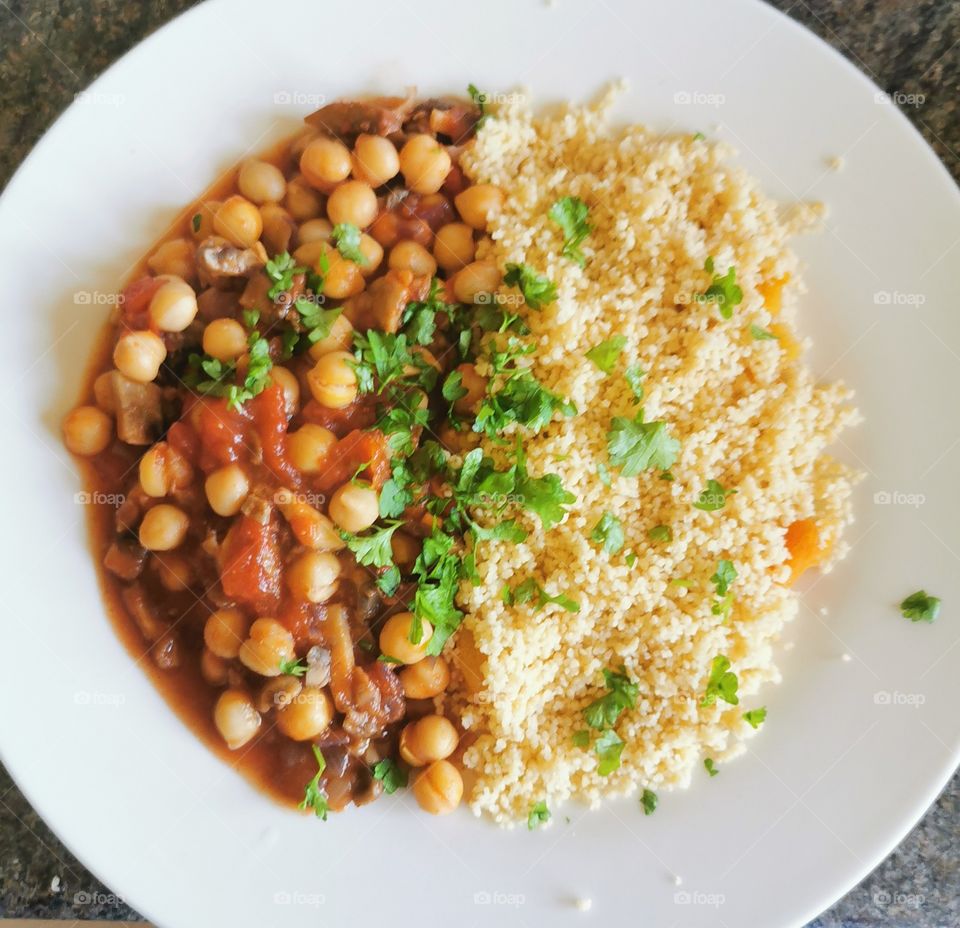 Chickpea, Tomato and Cous Cous Recipe