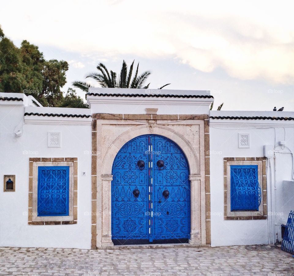 beautiful door in sidibousaid Tunisia 