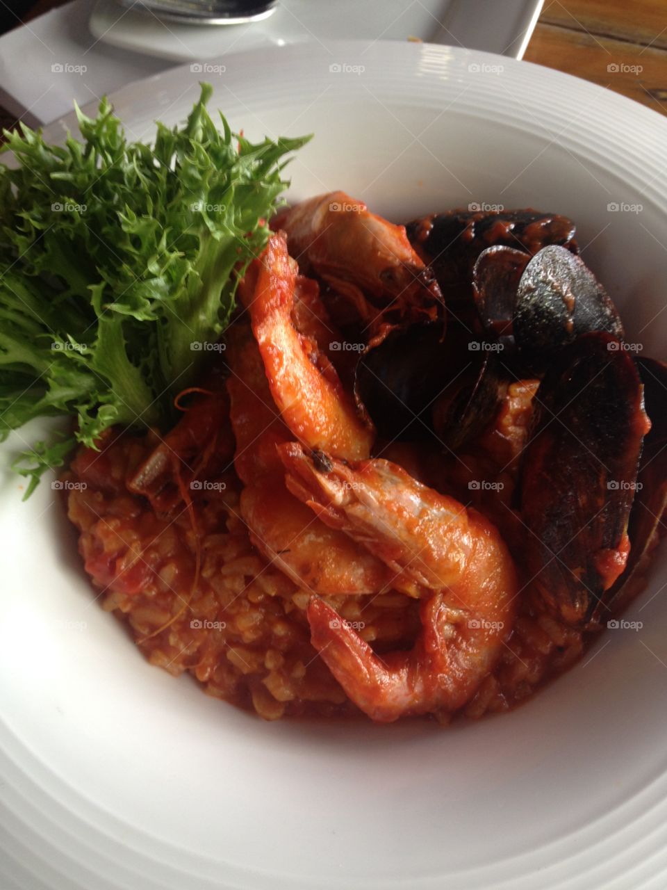 Seafood risotto for brunch @ Le Gardenz Cafe - RM28++