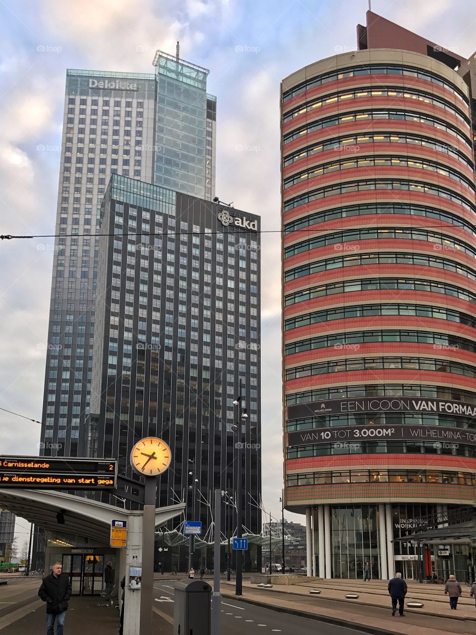 Modern buildings in Rotterdam 