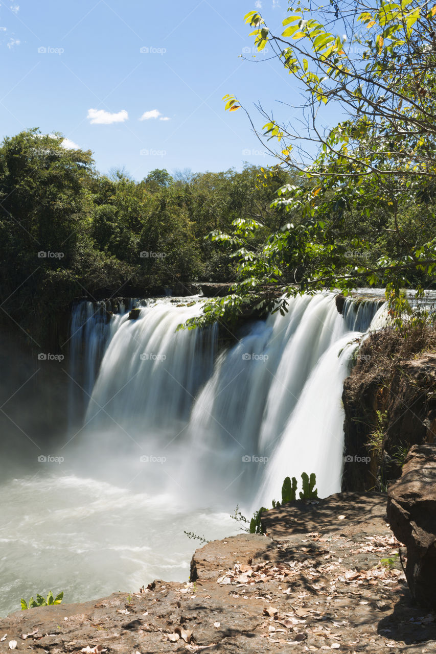 São Romao waterfall in Chapada das Mesas.