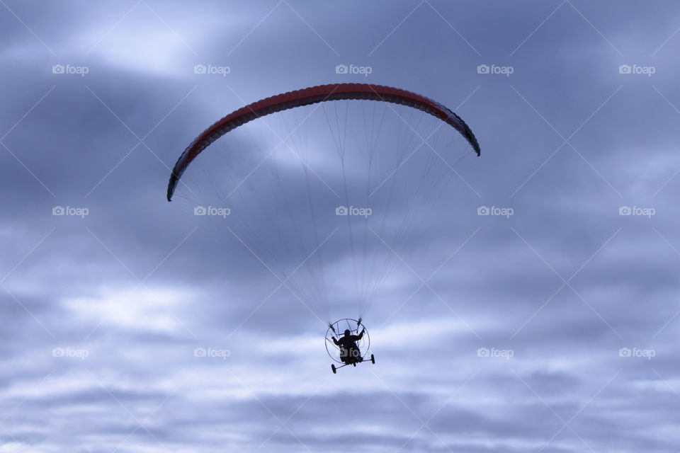 Gliding through the clouds